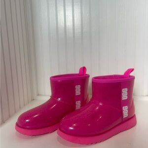 UGG Hot Pink Waterproof Short Rain Boots